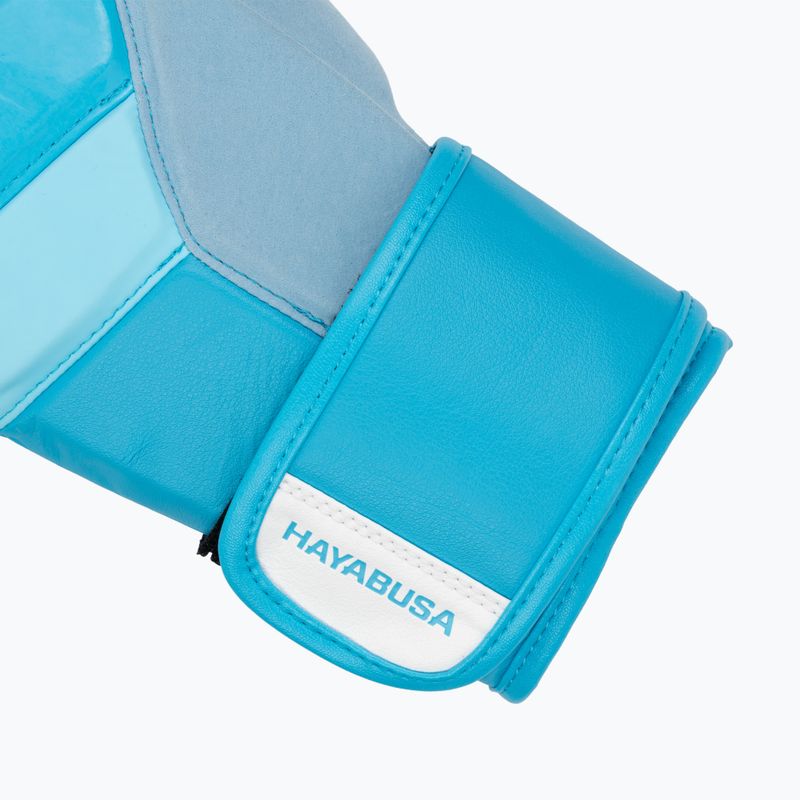 Hayabusa T3 Neon neonblaue Boxhandschuhe 6