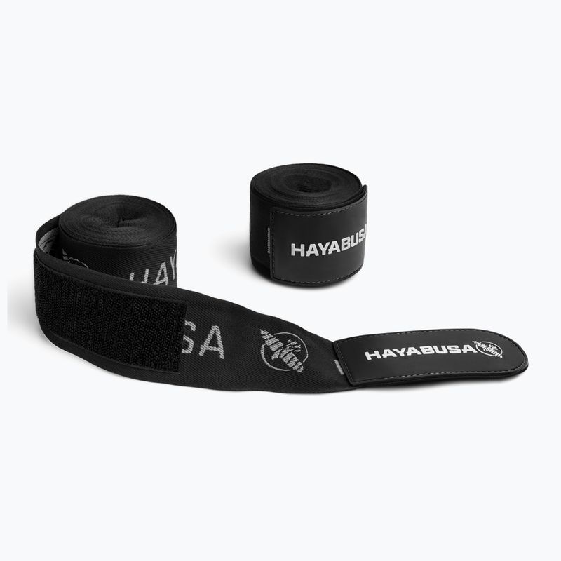 Hayabusa Premium Jacquard Boxing Handwraps 450 cm schwarz 2