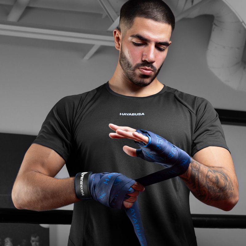 Hayabusa Deluxe Jacquard Boxing Handwraps 450 cm blau 5