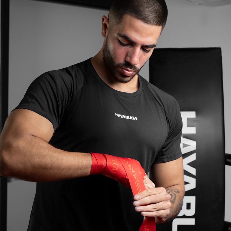 Hayabusa Deluxe Jacquard Boxing Handwraps 450 cm rot 6