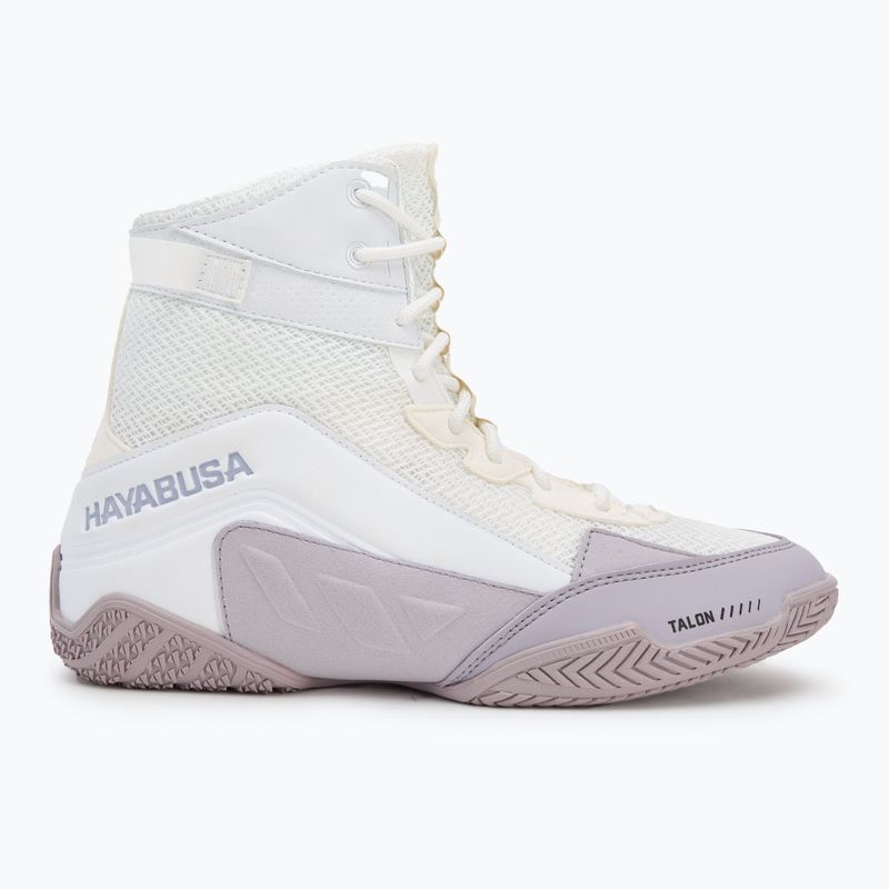Hayabusa Talon Boxing Schuhe weiß/lavendel 2