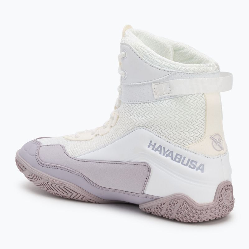 Hayabusa Talon Boxing Schuhe weiß/lavendel 3
