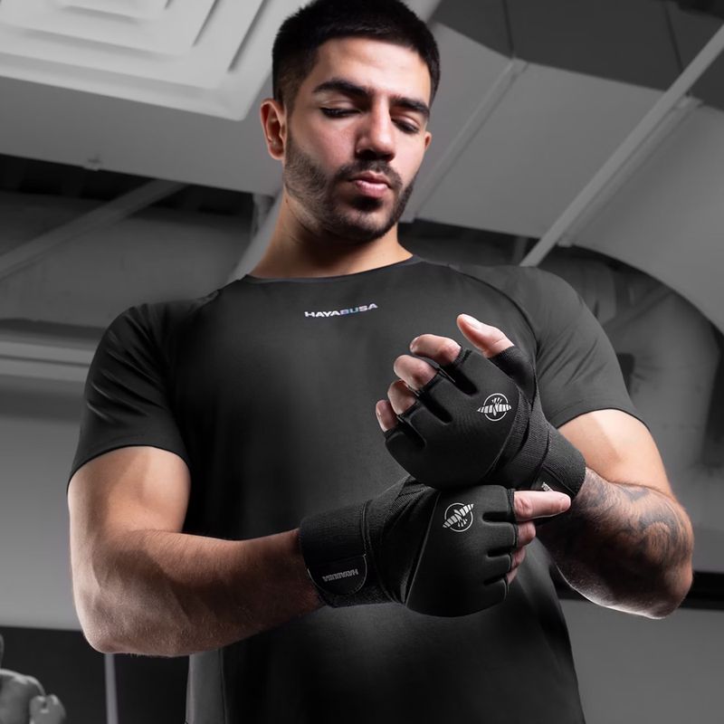 Hayabusa Elite Quick Wraps Grappling Handschuhe schwarz 7