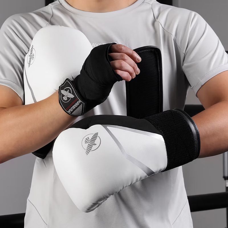 Boxhandschuhe Hayabusa E1 Boxing white/silver 5