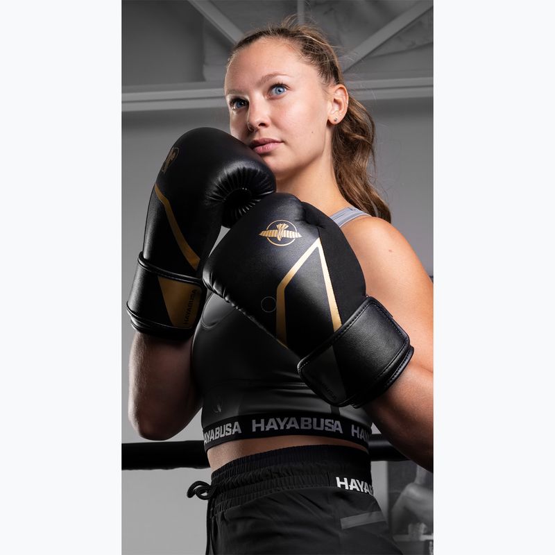 Boxhandschuhe Hayabusa E1 Boxing black/gold 9