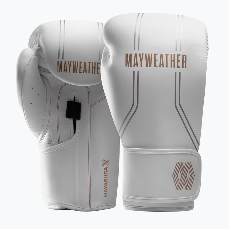 Hayabusa Mayweather Contender weiß/goldene Boxhandschuhe