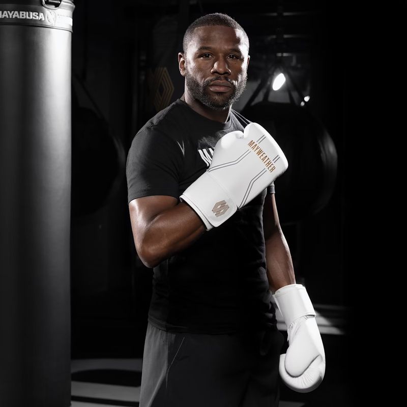 Hayabusa Mayweather Contender weiß/goldene Boxhandschuhe 5