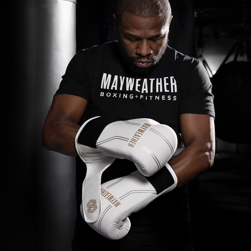 Hayabusa Mayweather Contender weiß/goldene Boxhandschuhe 6