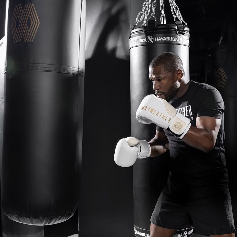 Hayabusa Mayweather Champ weiß/goldene Boxhandschuhe 5