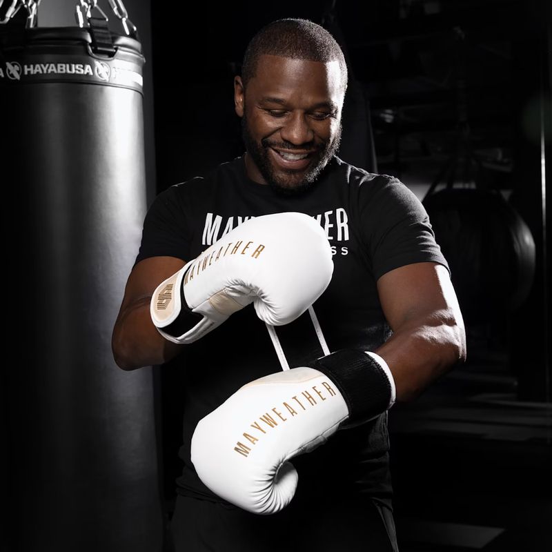 Hayabusa Mayweather Champ weiß/goldene Boxhandschuhe 6