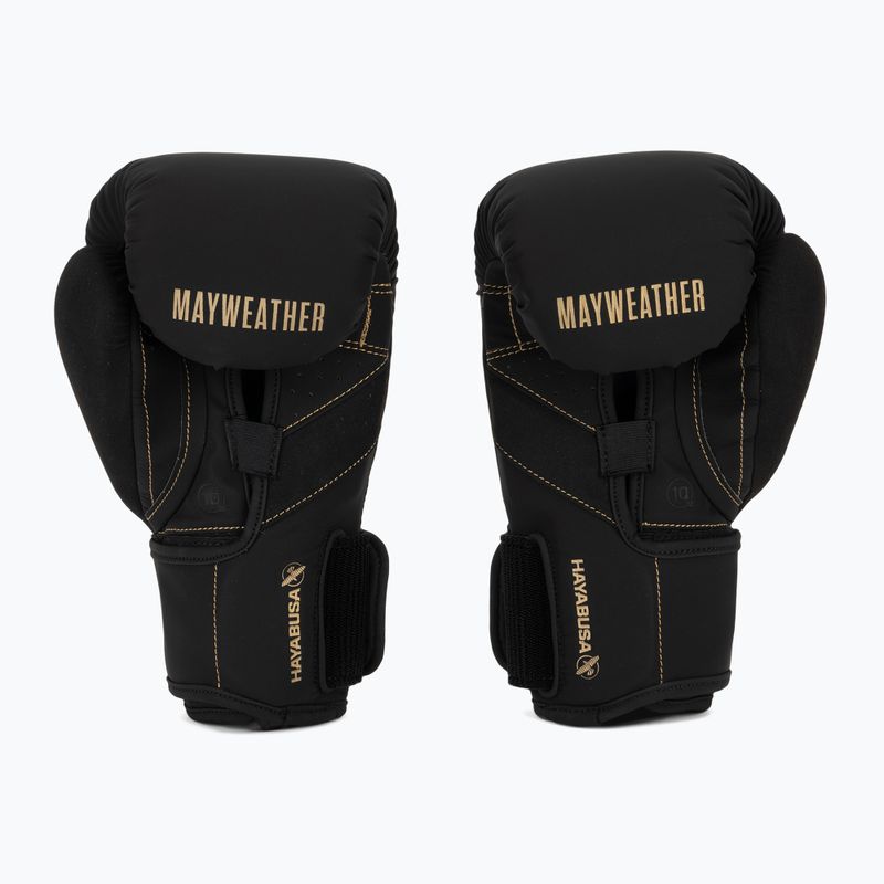 Hayabusa Mayweather Champ schwarz/goldene Boxhandschuhe 3