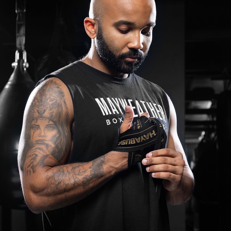 Boxbandagen Hayabusa Mayweather Stretch Hand Wraps 450 g black/gold 4