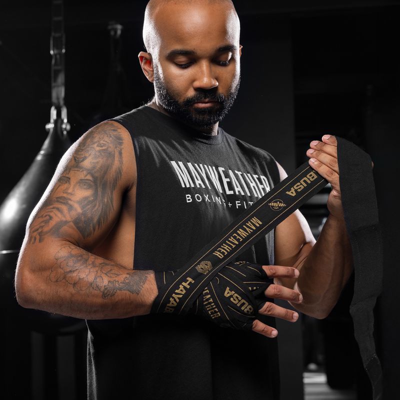 Boxbandagen Hayabusa Mayweather Stretch Hand Wraps 450 g black/gold 6