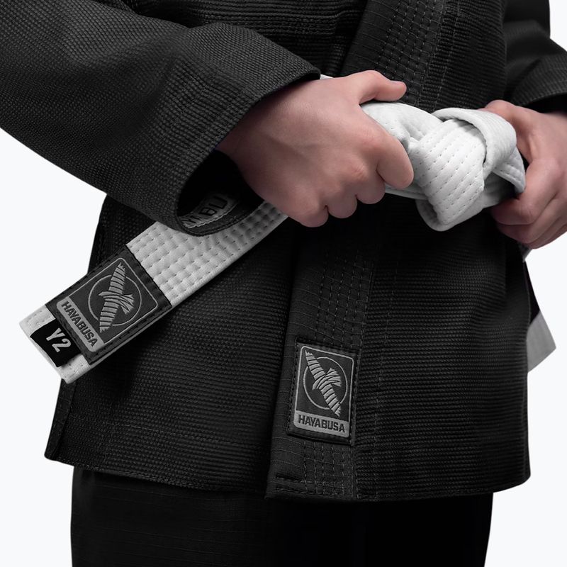 GI für Kinder Brazilian Jiu-Jitsu Hayabusa Essential schwarz 3