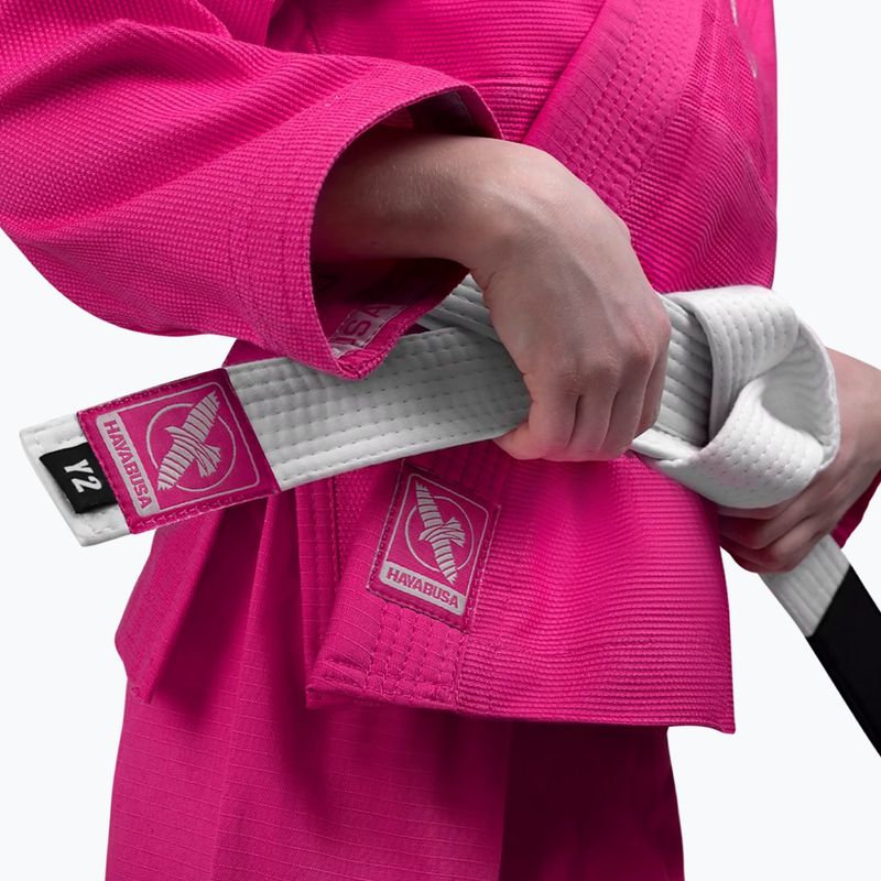 GI für Kinder brasilianischen Jiu-Jitsu Hayabusa Essential rosa 3