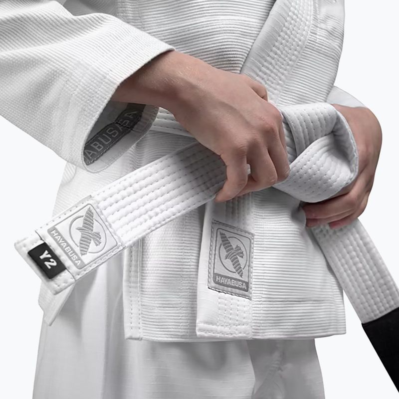 GI für Kinder brasilianischen Jiu-Jitsu Hayabusa Essential weiß 3