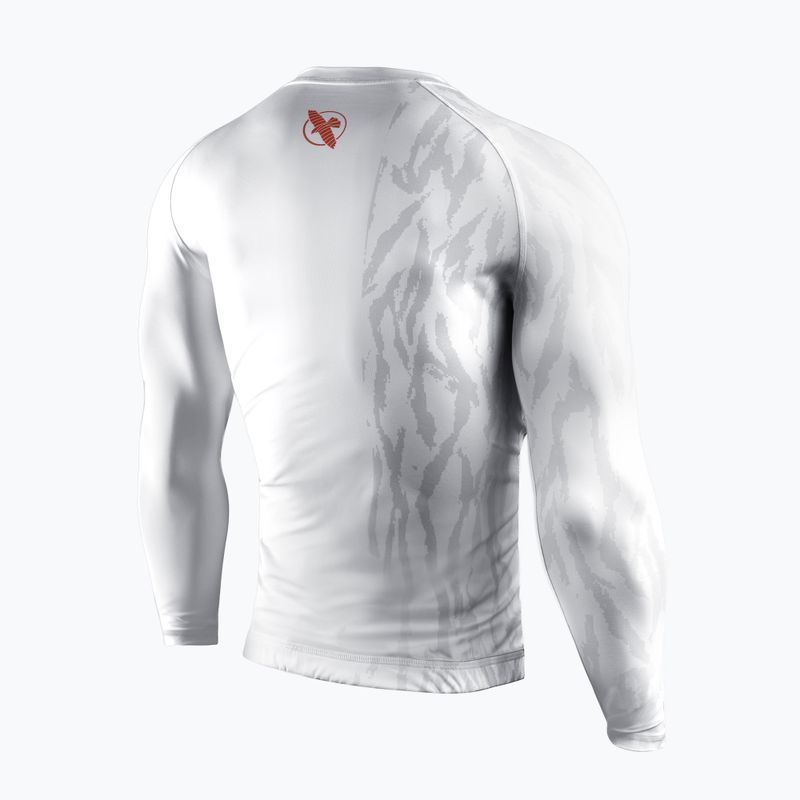 Rashguard Longsleeve Herren Hayabusa Apex Rash Guard white/coral 2