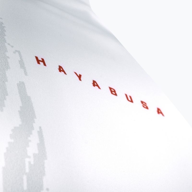 Rashguard Longsleeve Herren Hayabusa Apex Rash Guard white/coral 6