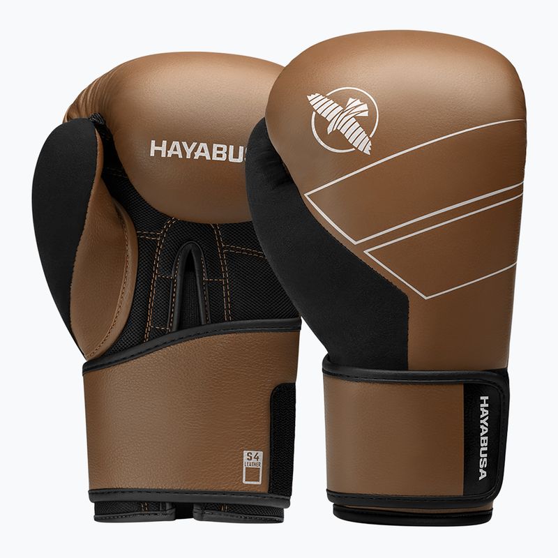 Boxhandschuhe Hayabusa S4 Leather golden brown