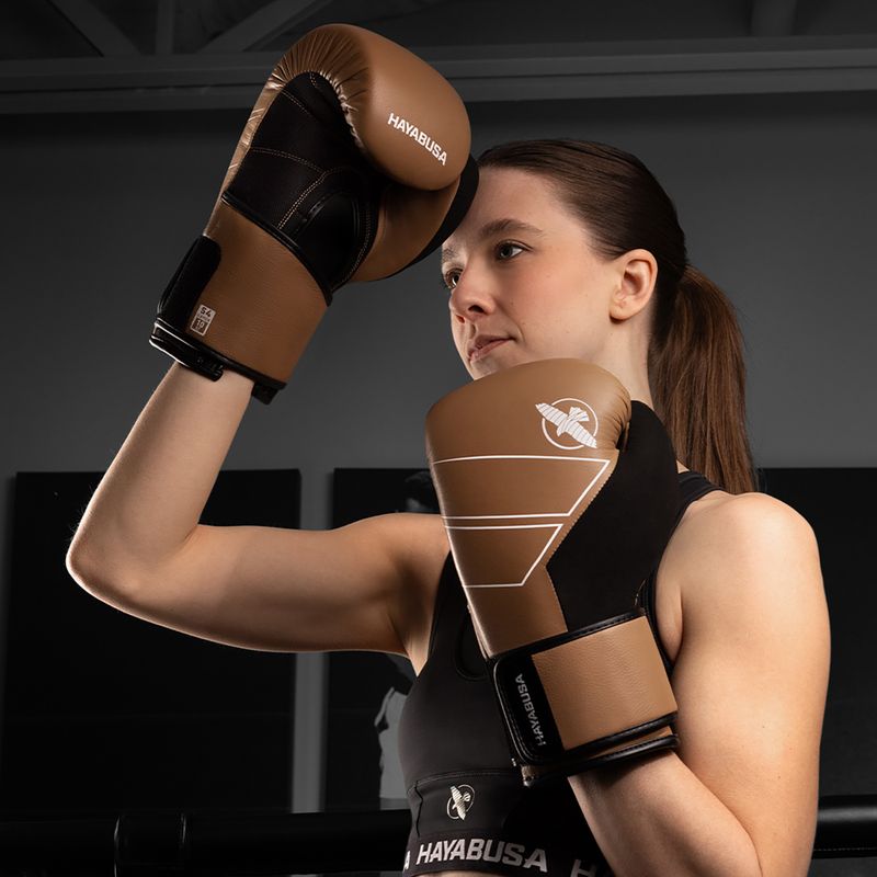 Boxhandschuhe Hayabusa S4 Leather golden brown 7
