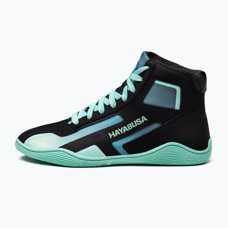 Boxschuhe Hayabusa Surge black/cyan 2