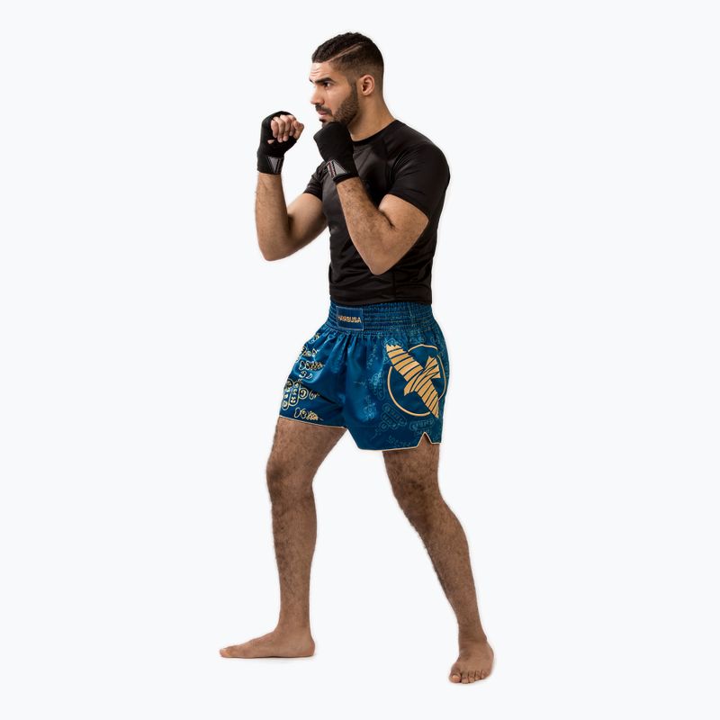 Hayabusa Falcon Muay Thai Herren Trainingsshorts blau 3