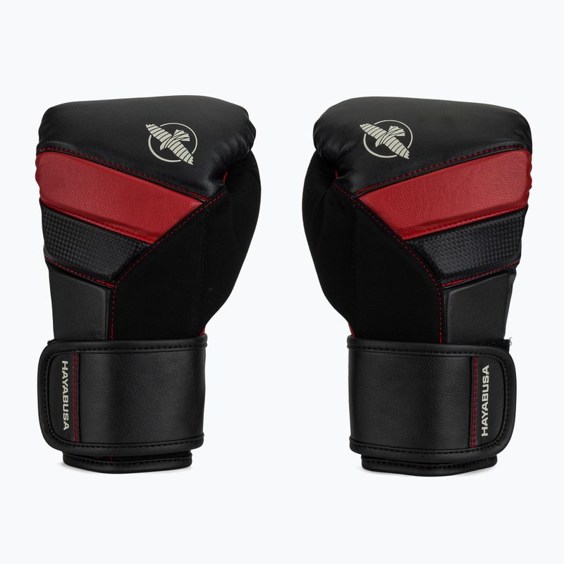Hayabusa T3 schwarz/rot Boxhandschuhe 2