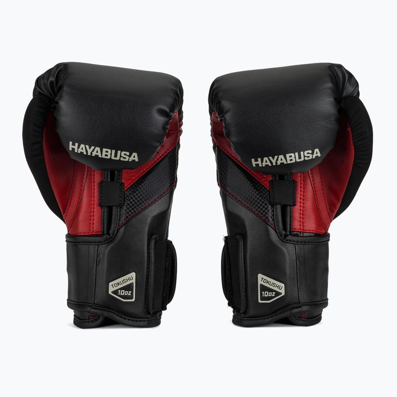 Hayabusa T3 schwarz/rot Boxhandschuhe 3