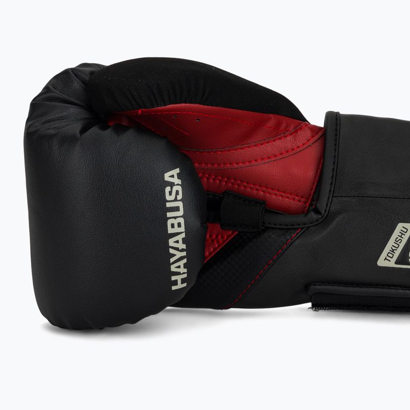 Hayabusa T3 schwarz/rot Boxhandschuhe 6