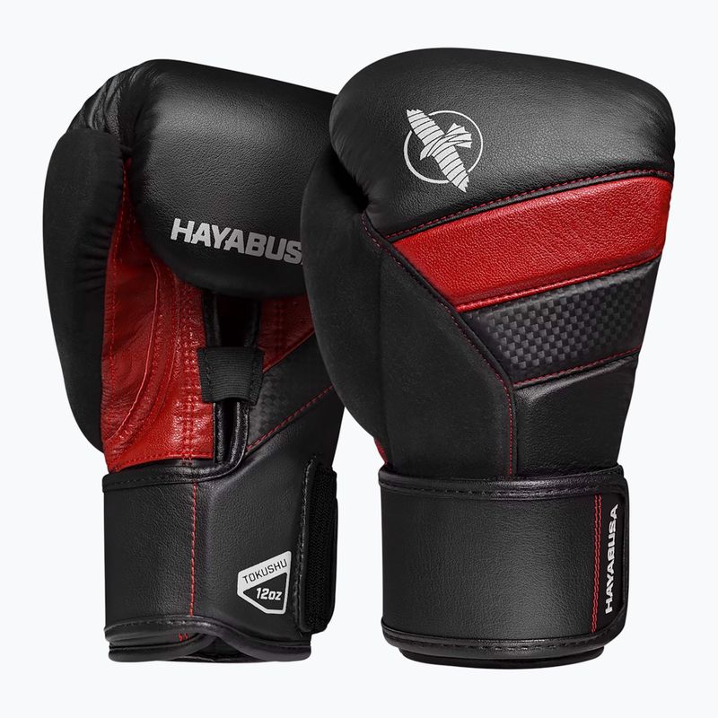 Hayabusa T3 schwarz/rot Boxhandschuhe