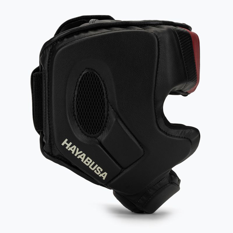 Hayabusa T3 Headgear Boxhelm schwarz/rot 2