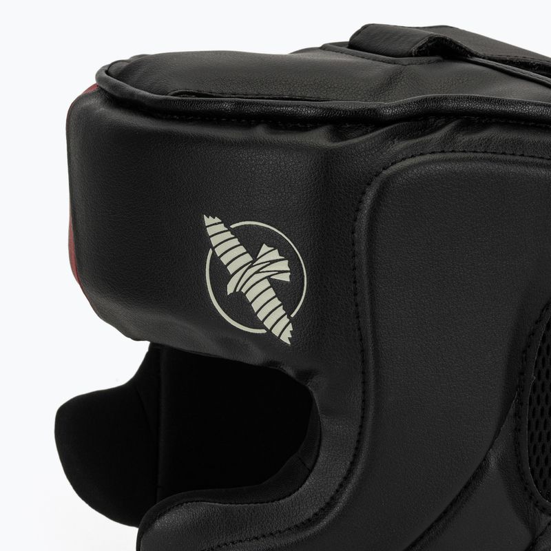 Hayabusa T3 Headgear Boxhelm schwarz/rot 4