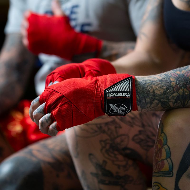 Hayabusa Perfect Stretch Boxing Bandage Handwraps 450 cm rot 6