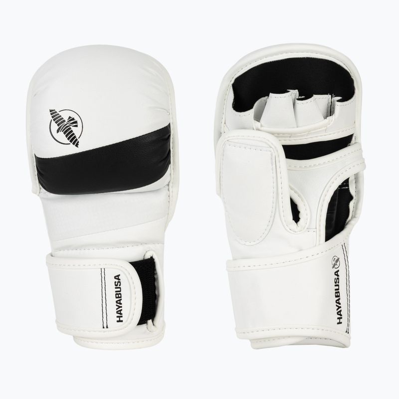 Hayabusa T3 Hybrid weiß/schwarz Grappling-Handschuhe