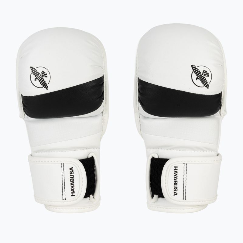Hayabusa T3 Hybrid weiß/schwarz Grappling-Handschuhe 2