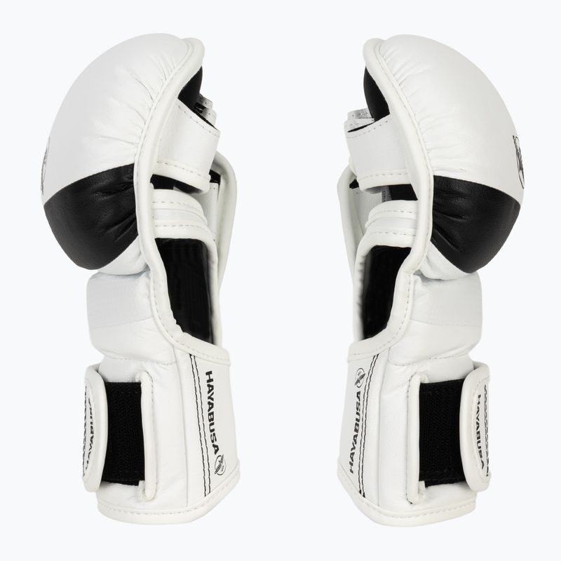 Hayabusa T3 Hybrid weiß/schwarz Grappling-Handschuhe 4