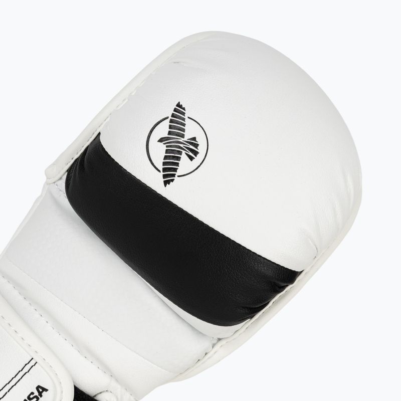 Hayabusa T3 Hybrid weiß/schwarz Grappling-Handschuhe 5