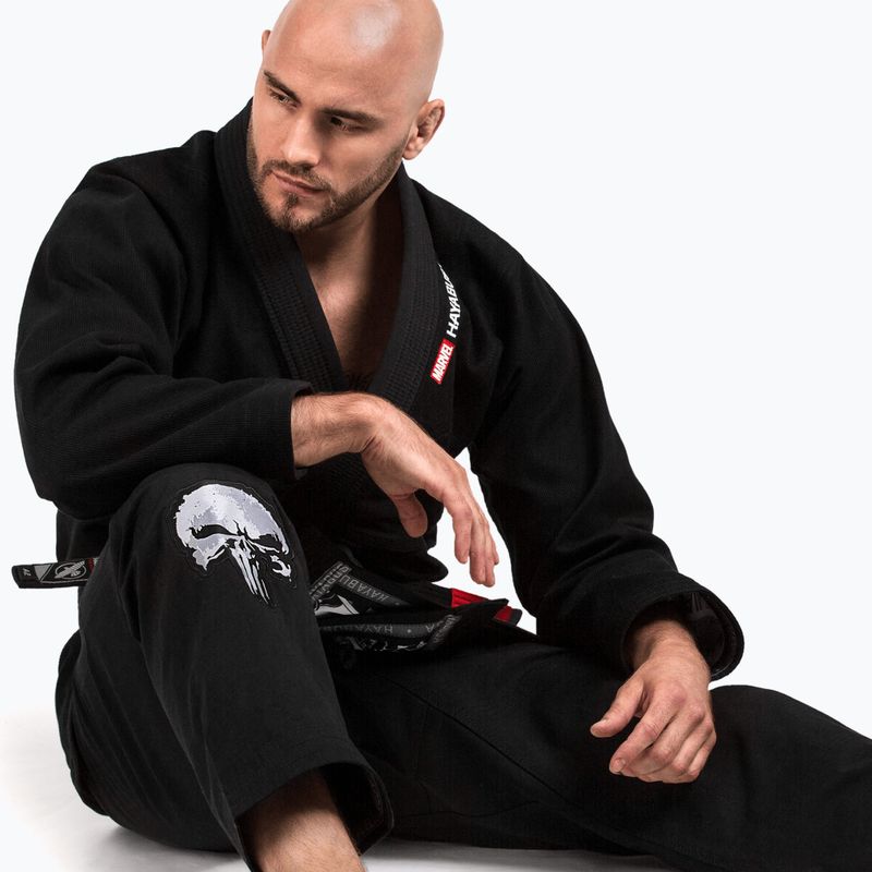 GI für brasilianisches Jiu-Jitsu Hayabusa Marvel The Punisher black 8