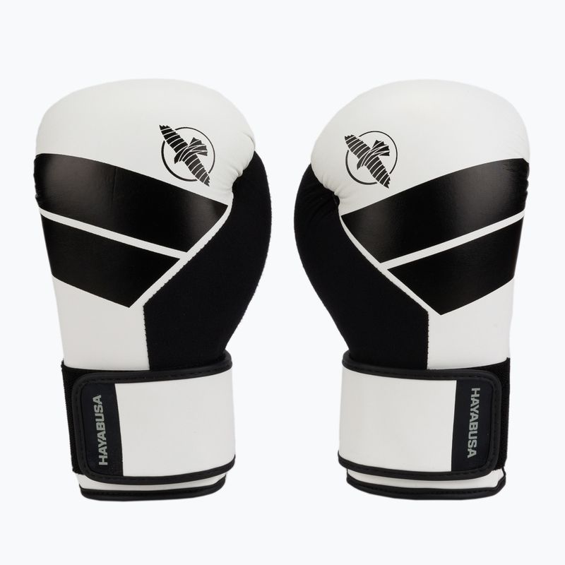 Hayabusa S4 schwarz und weiß S4BG Boxhandschuhe