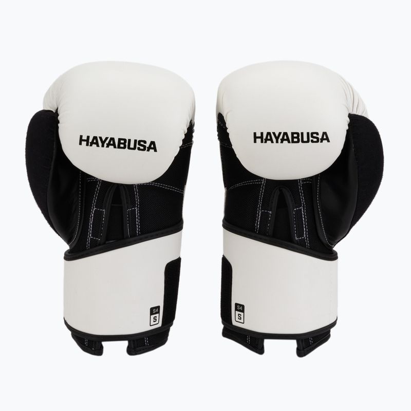 Hayabusa S4 schwarz und weiß S4BG Boxhandschuhe 2