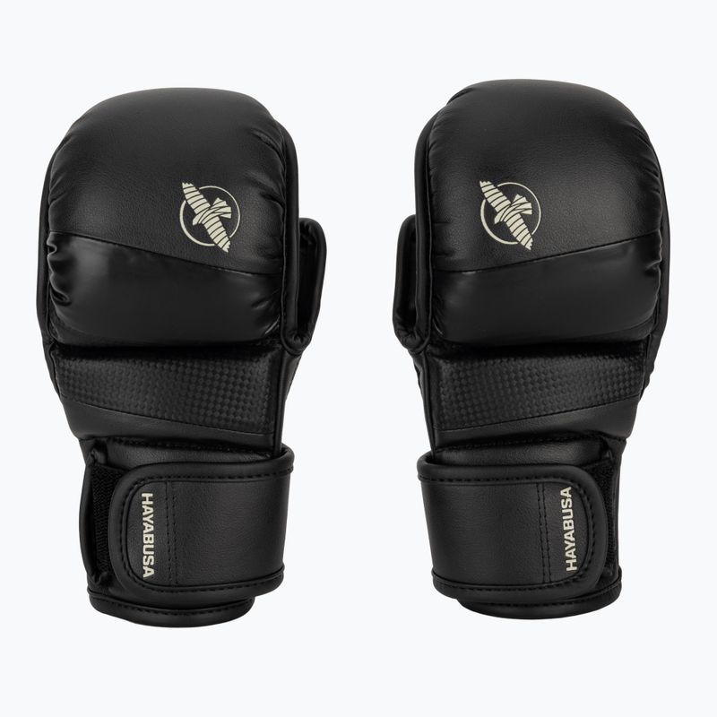 Hayabusa T3 Hybrid schwarz Grappling Handschuhe 2