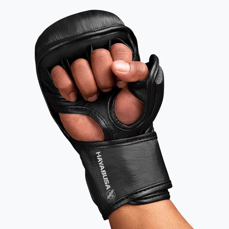 Hayabusa T3 Hybrid schwarz Grappling Handschuhe 5