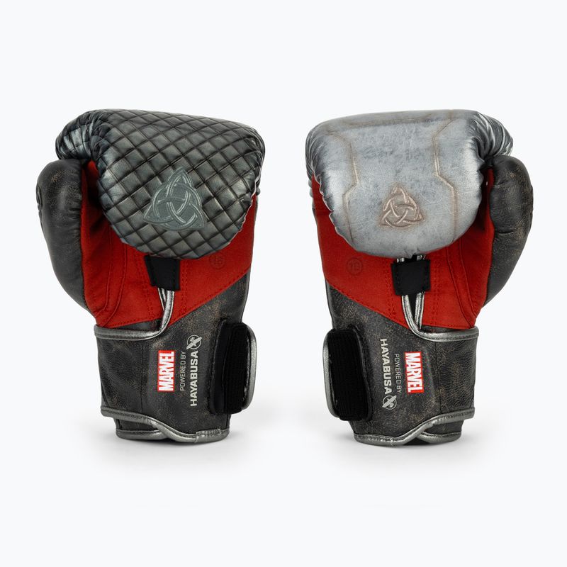 Hayabusa Thor silberne Boxhandschuhe 3