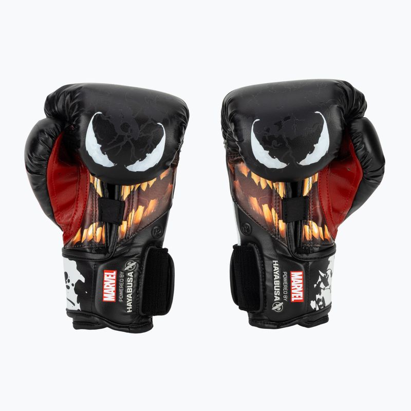 Hayabusa Venom schwarz/weiße Boxhandschuhe 3