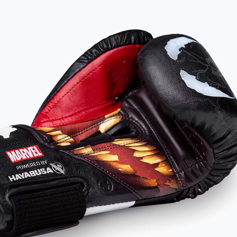 Hayabusa Venom schwarz/weiße Boxhandschuhe 3