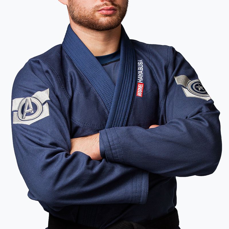 GI für brasilianisches Jiu-Jitsu Hayabusa Marvels Captain America blau 4