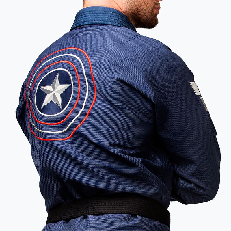GI für brasilianisches Jiu-Jitsu Hayabusa Marvels Captain America blau 5