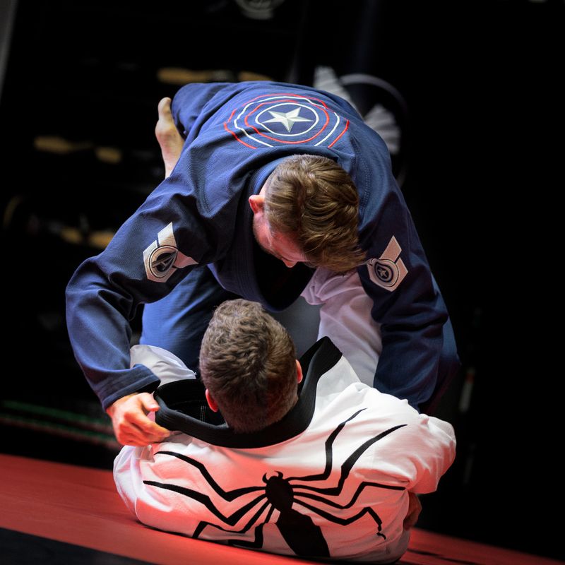 GI für brasilianisches Jiu-Jitsu Hayabusa Marvels Captain America blau 9