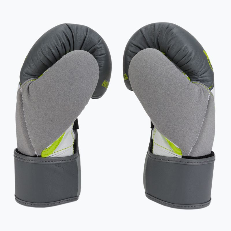 Hayabusa T3 grau-gelbe Boxhandschuhe T314G 4