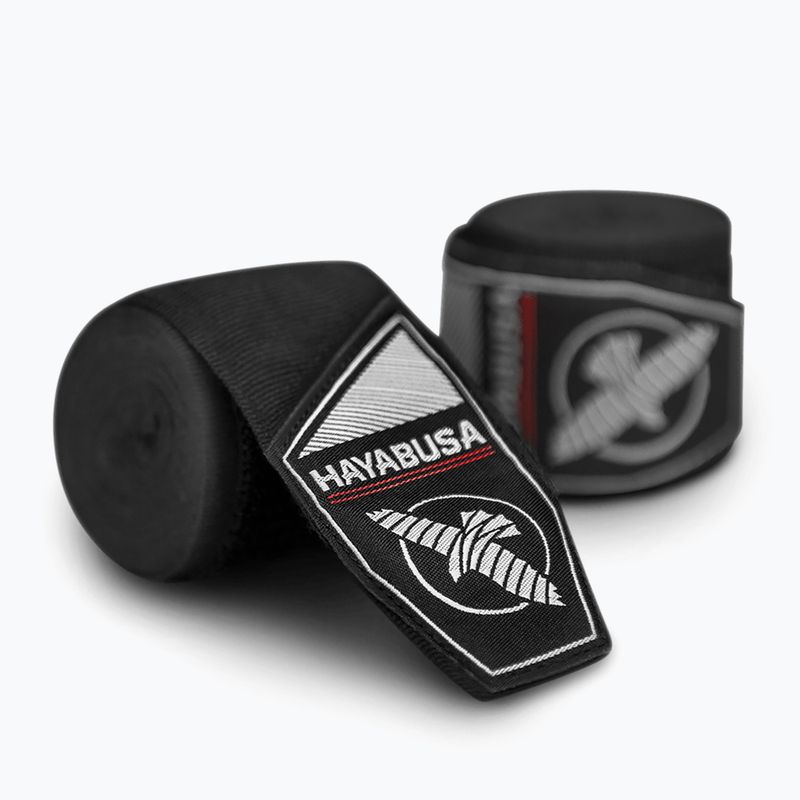 Hayabusa Perfect Stretch Jugend Boxing Hand Wraps 450 cm schwarz
